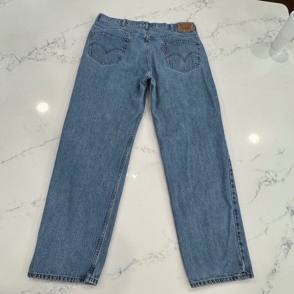 Vintage Levi's Mens 550 Relaxed Fit Jeans‎ 40x34 Light Wash Denim Classic Y2K - Picture 3 of 11